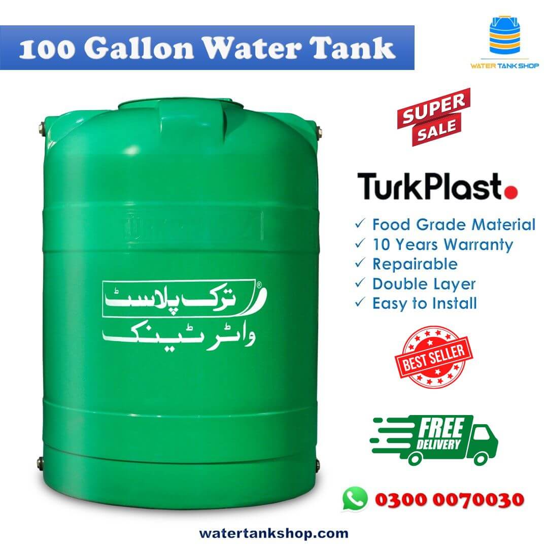 100 Gallon Water Tank - Turk Plast